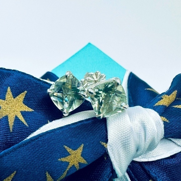 Tiffany & Co. Prasiolite Sparkler Earrings in Sterling Silver with Box - Picture 4 of 11